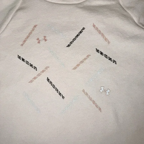 Under Armour Girls Youth Funnel Neck Pullover Sweatshirt - Size YXS - Picture 3 of 4